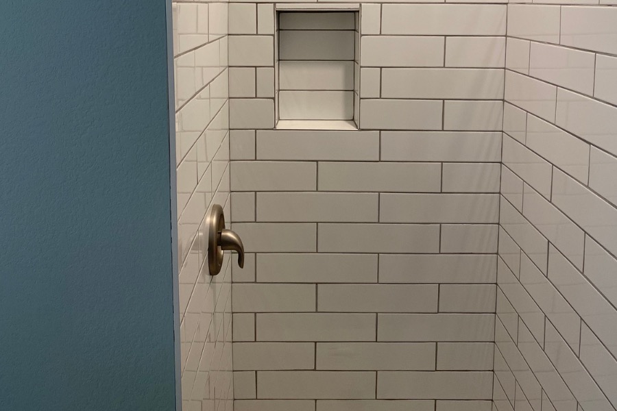 Completed shower remodel